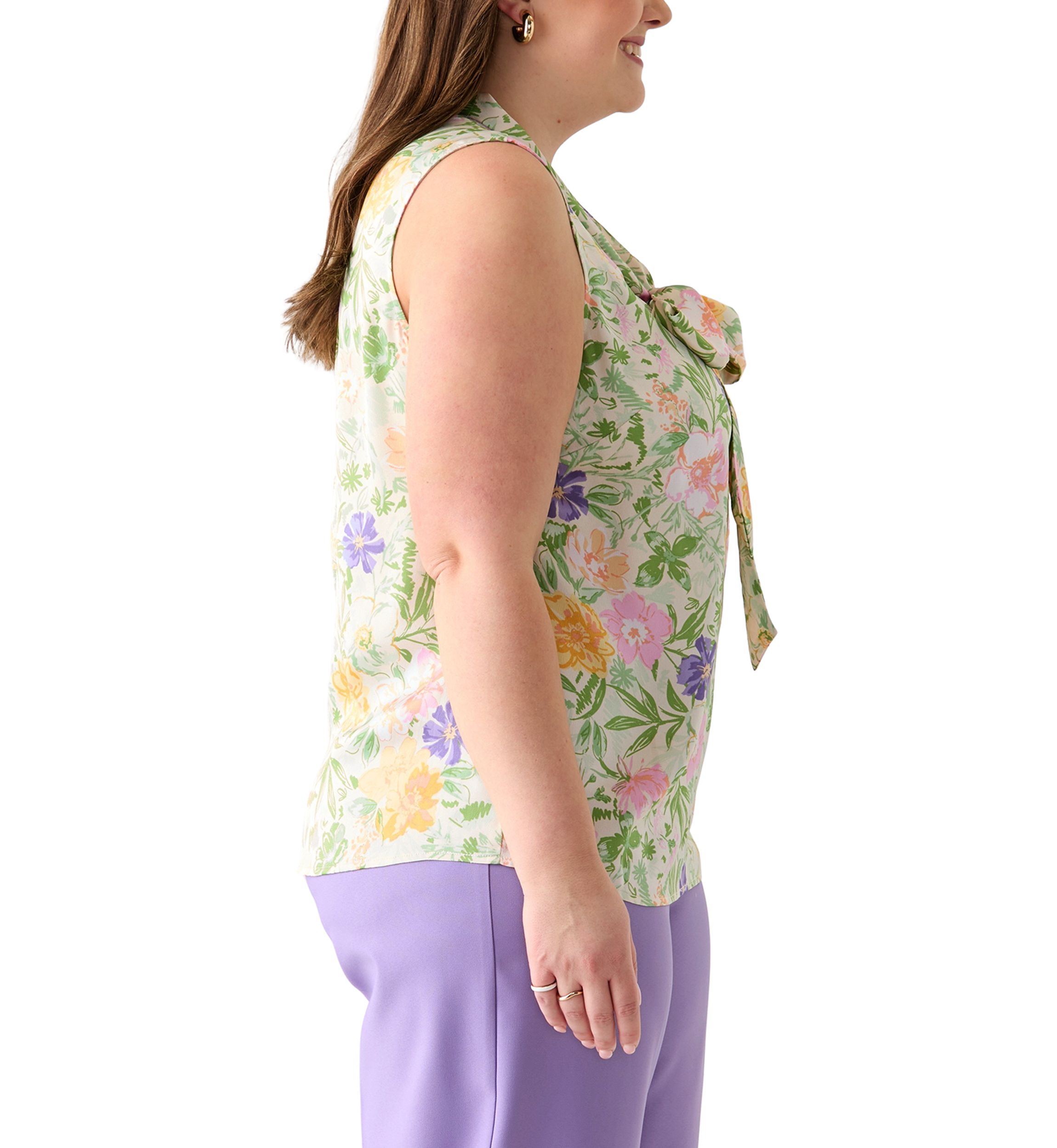 Plus Size Bow Blouse