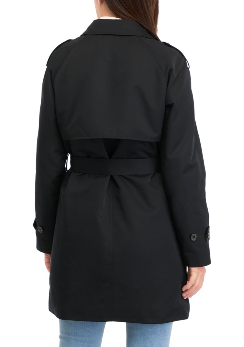 Womens Coated Gab Trench with Polyfill Insulation