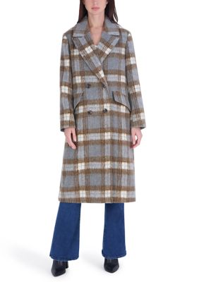 BCBG Generation Women's Long Double Breasted Wool Coat
