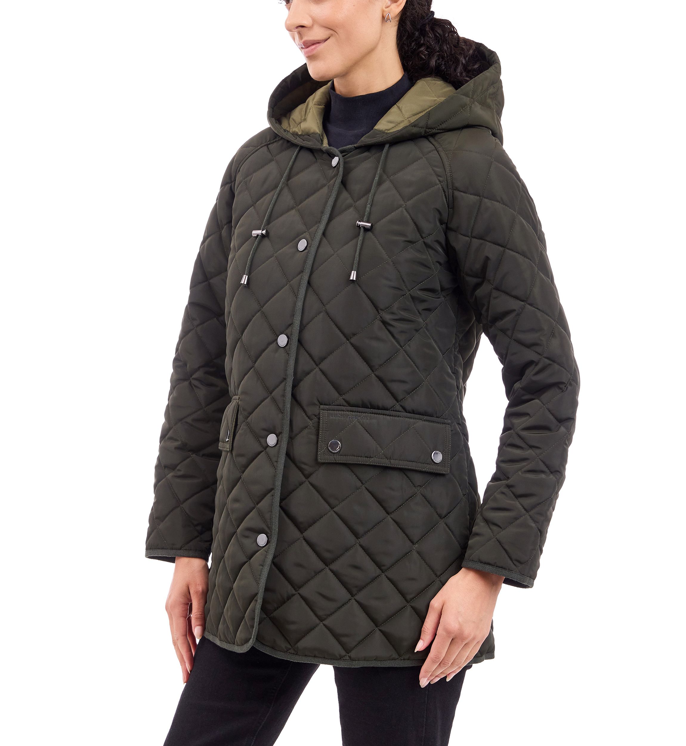 Quilted Jacket with Hood