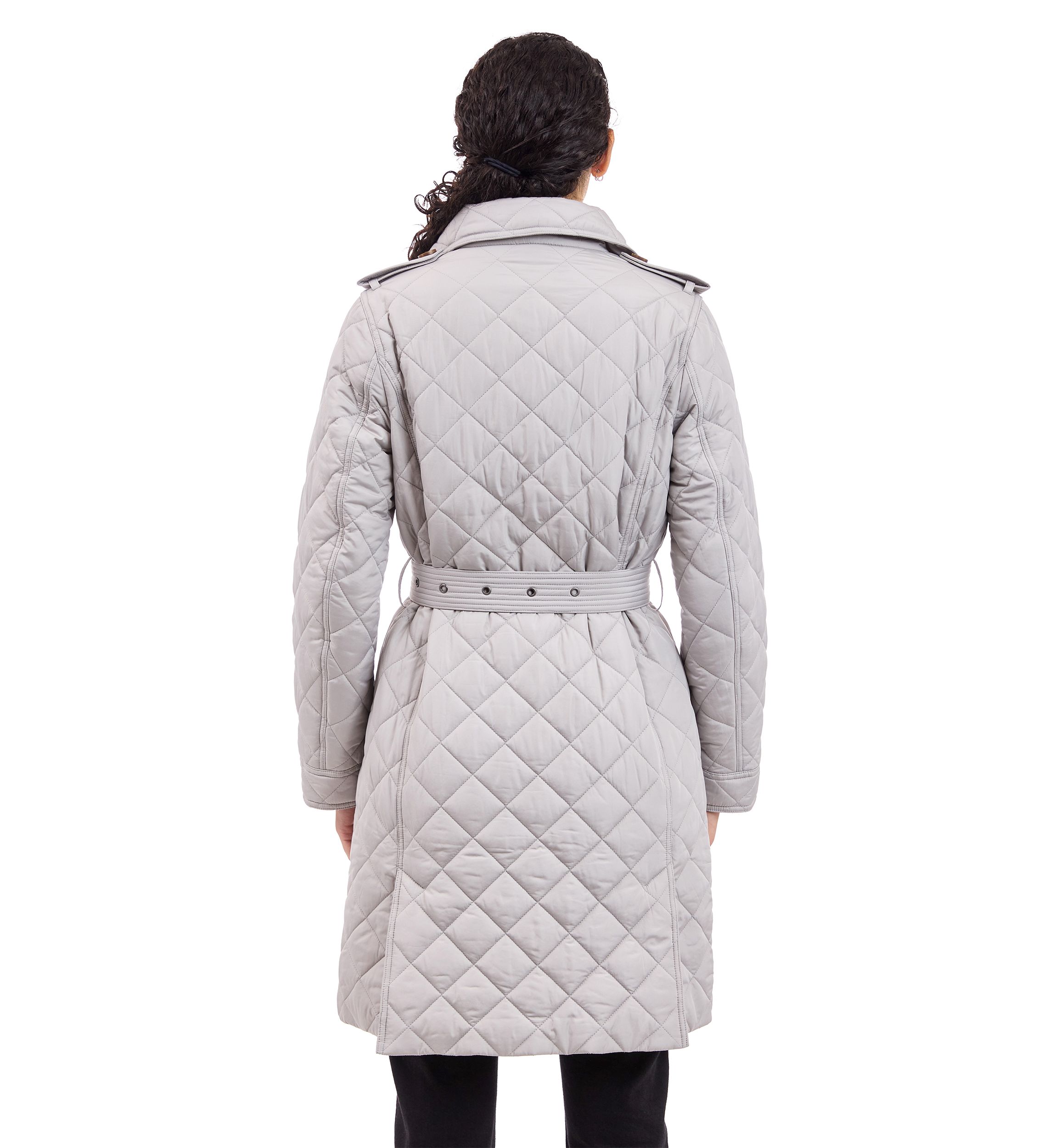 Quilted Jacket with Belt