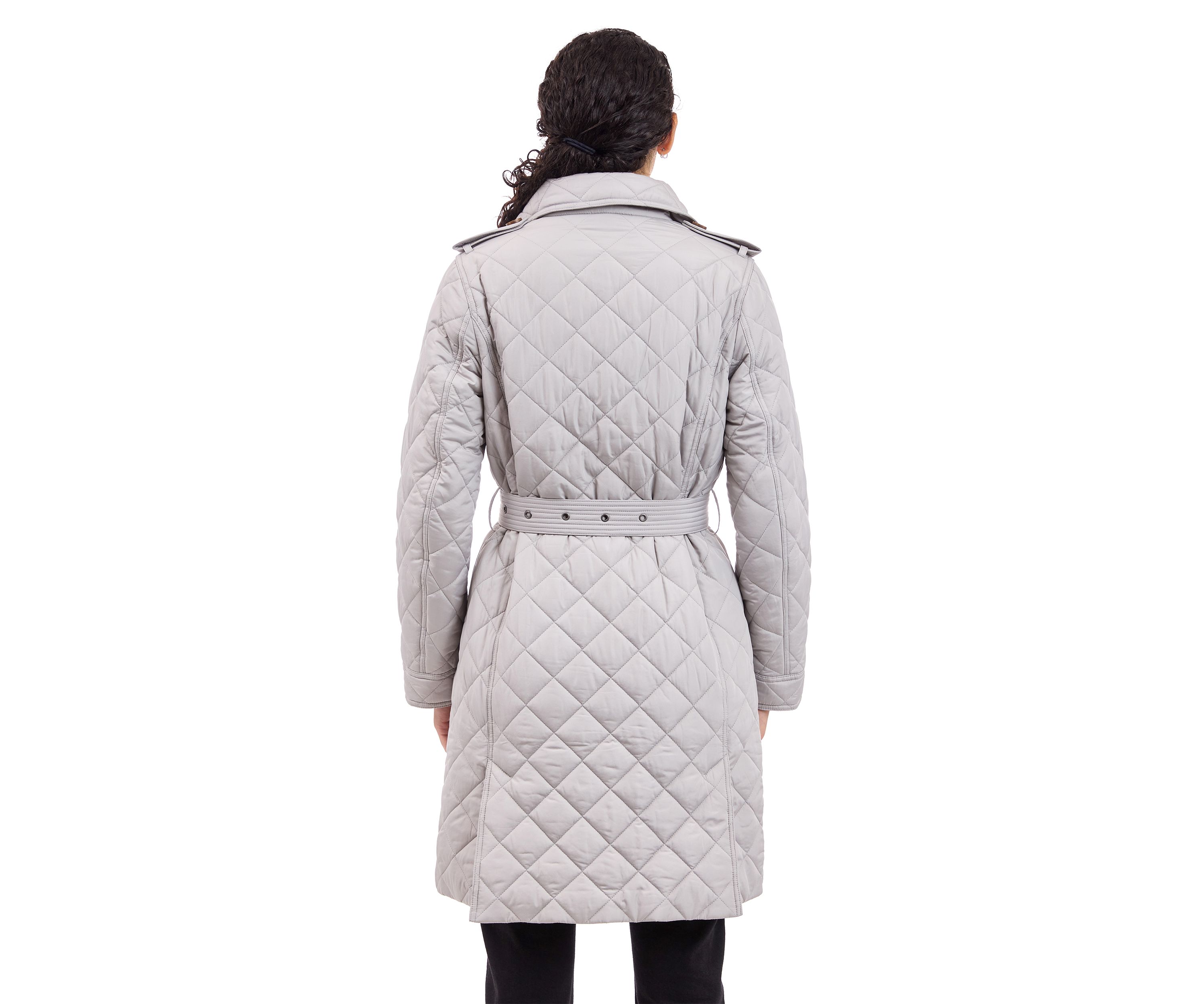 Quilted Jacket with Belt