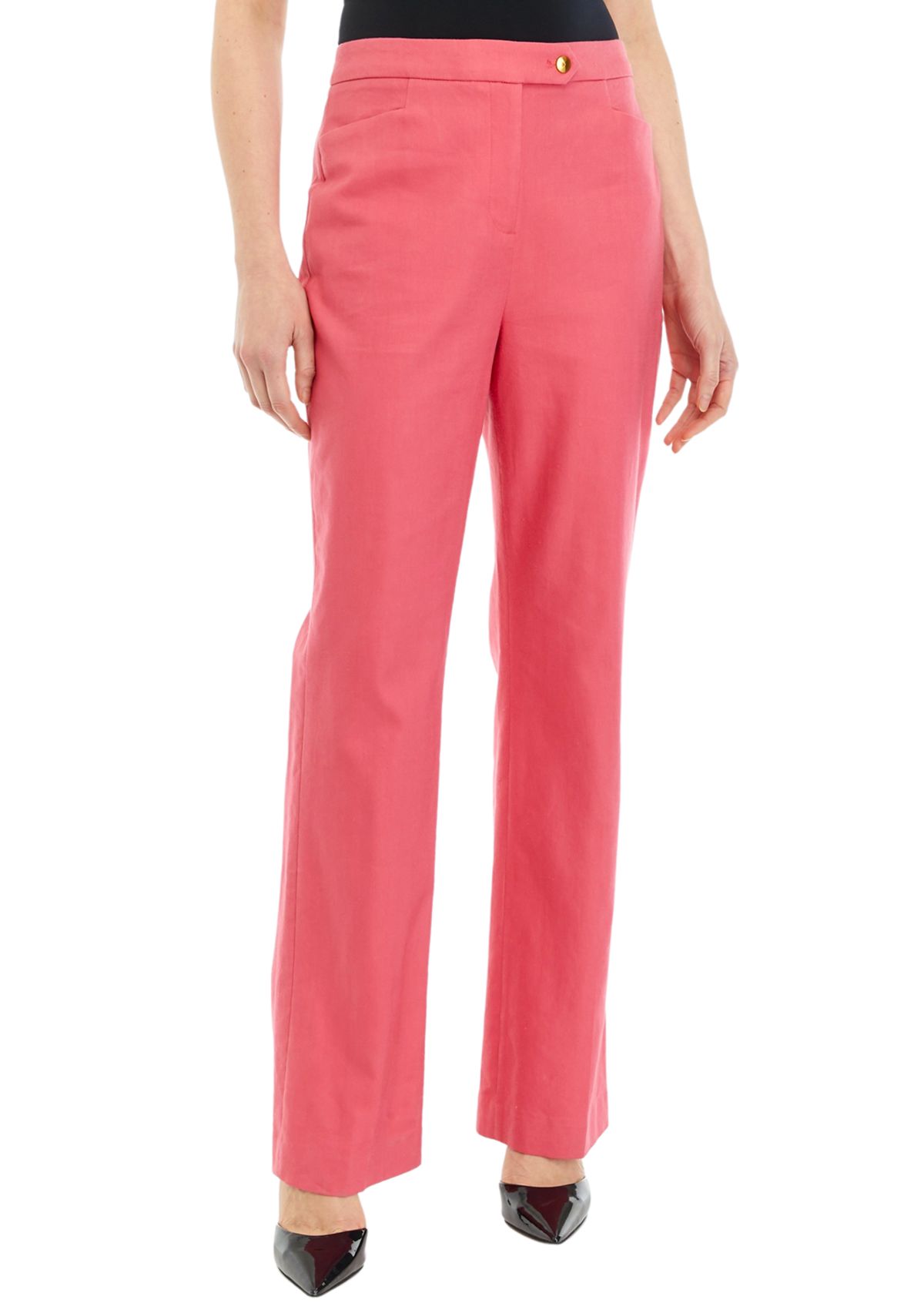 Womens Linen Updated Modern Fit Pants