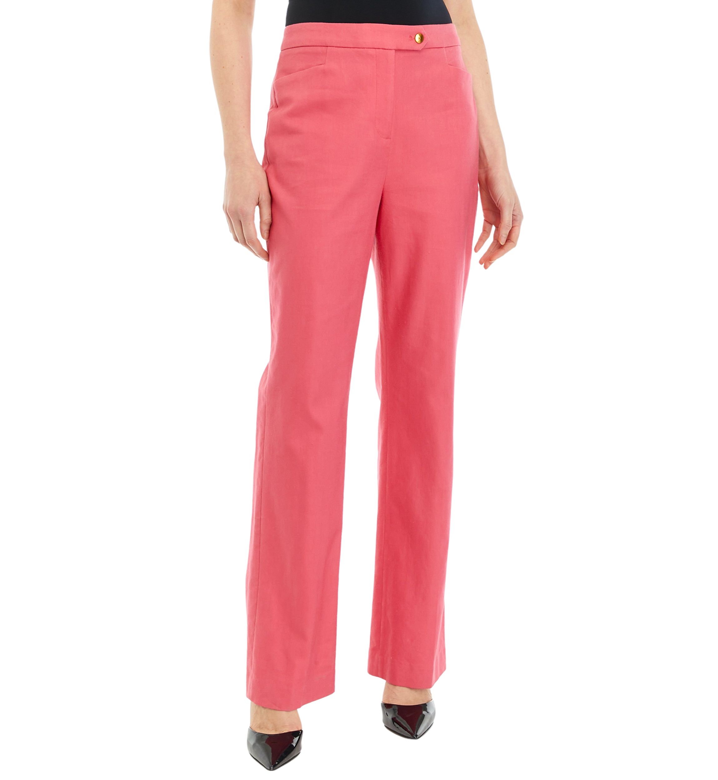 Womens Linen Updated Modern Fit Pants
