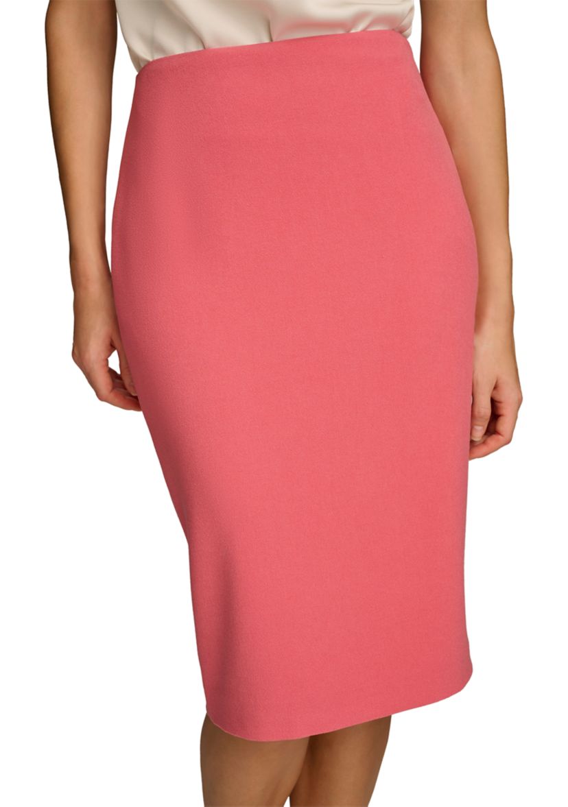 Womens Scuba Crepe Pencil Skirt