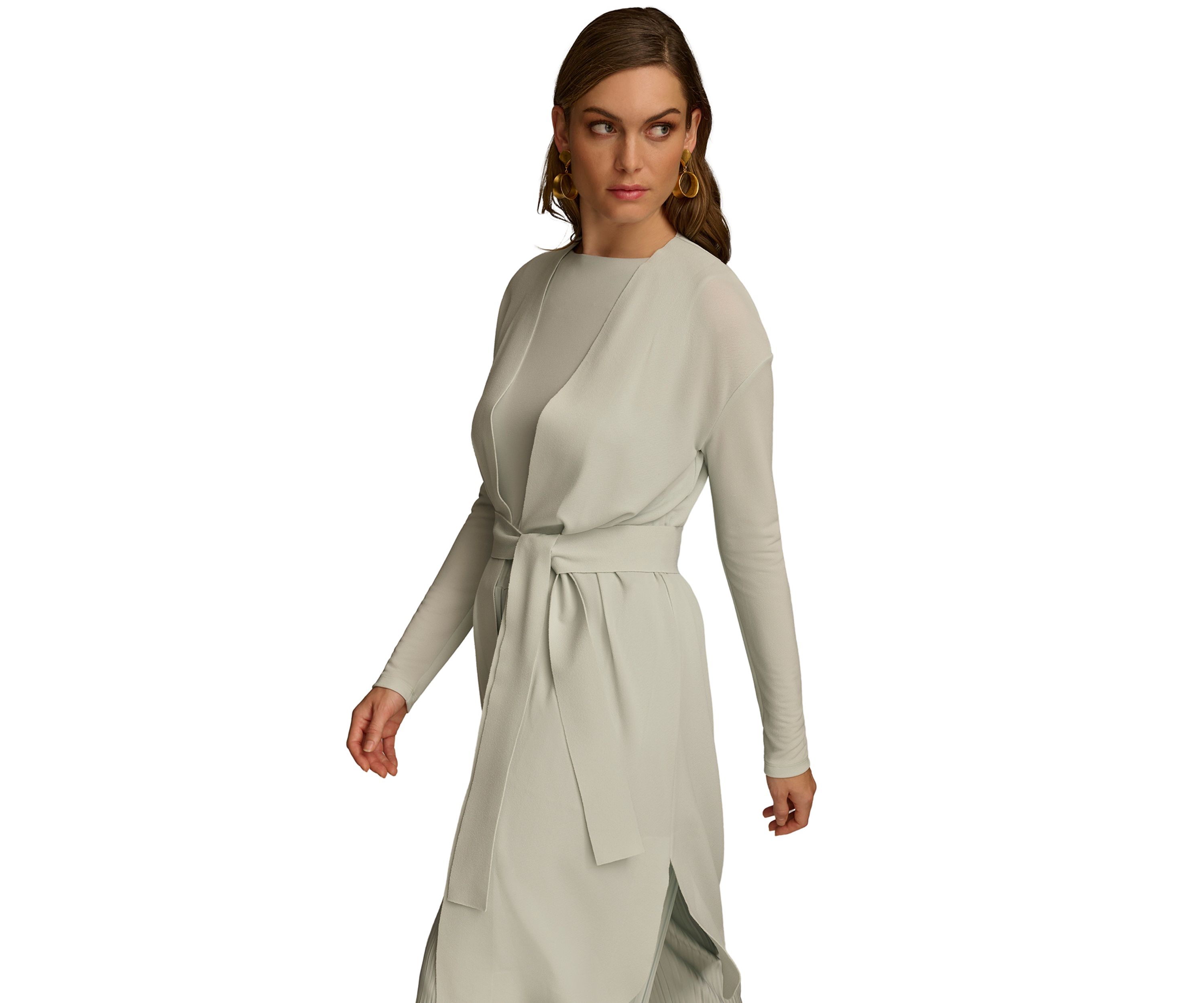 Womens Tie Waist Cardigan