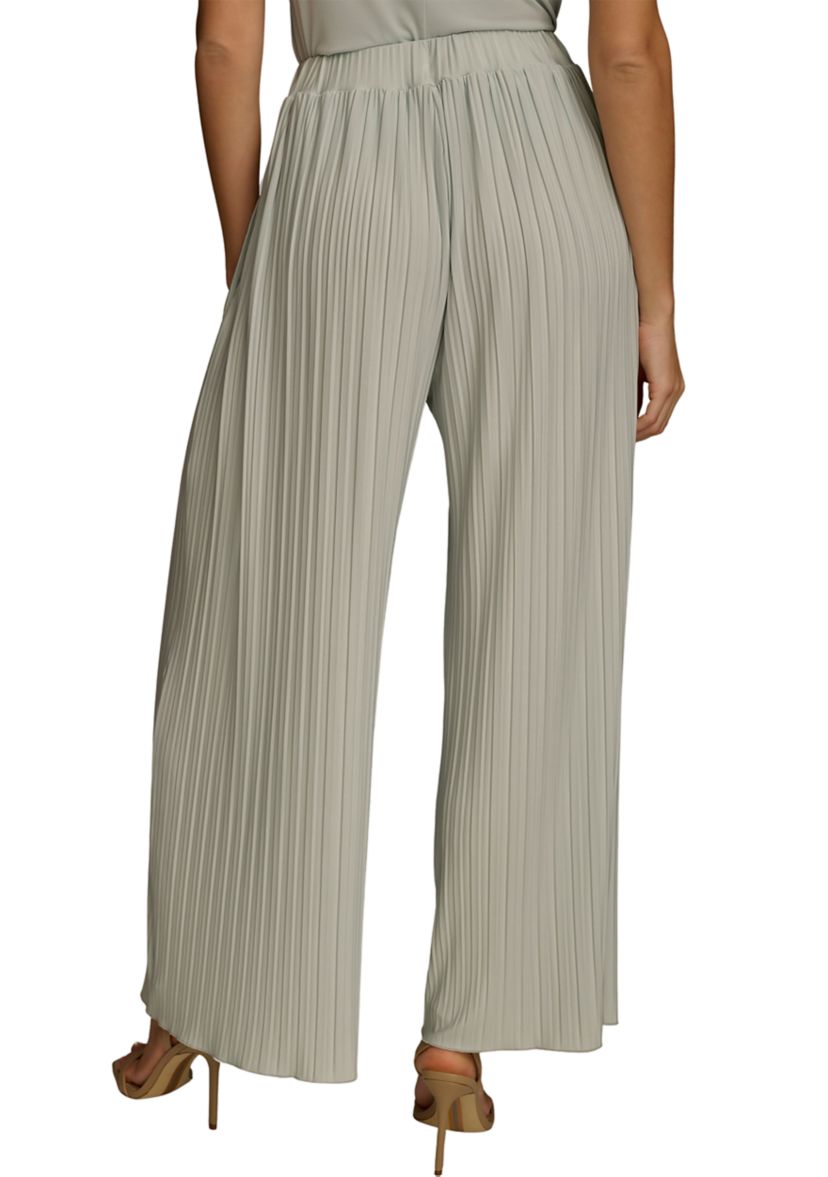 Womens Pleated Pull On Pants