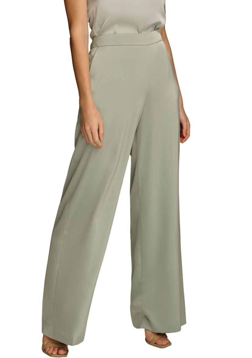 Womens Straight Leg Charmeuse Pants