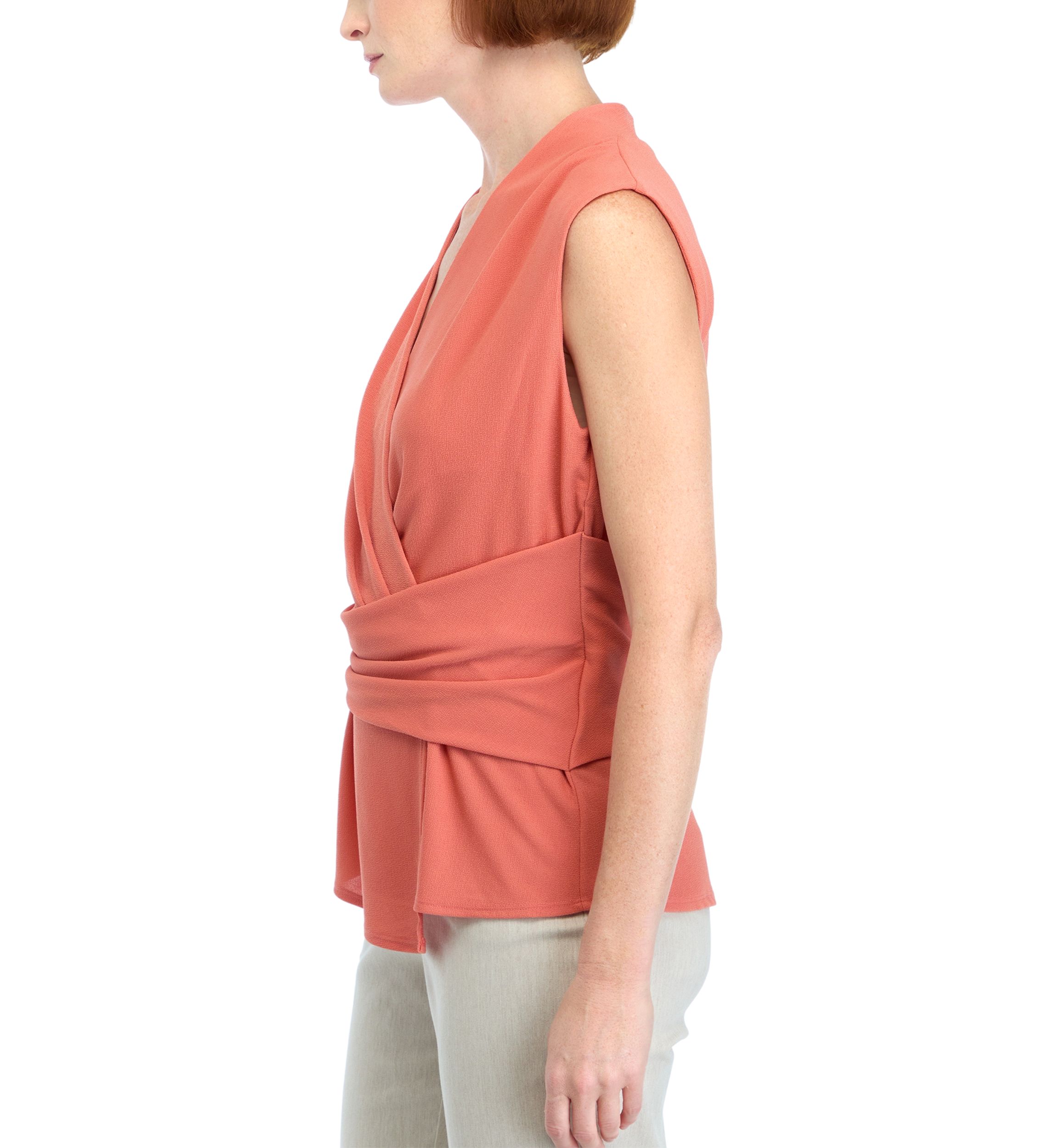 Womens V-Neck Peplum Blouse