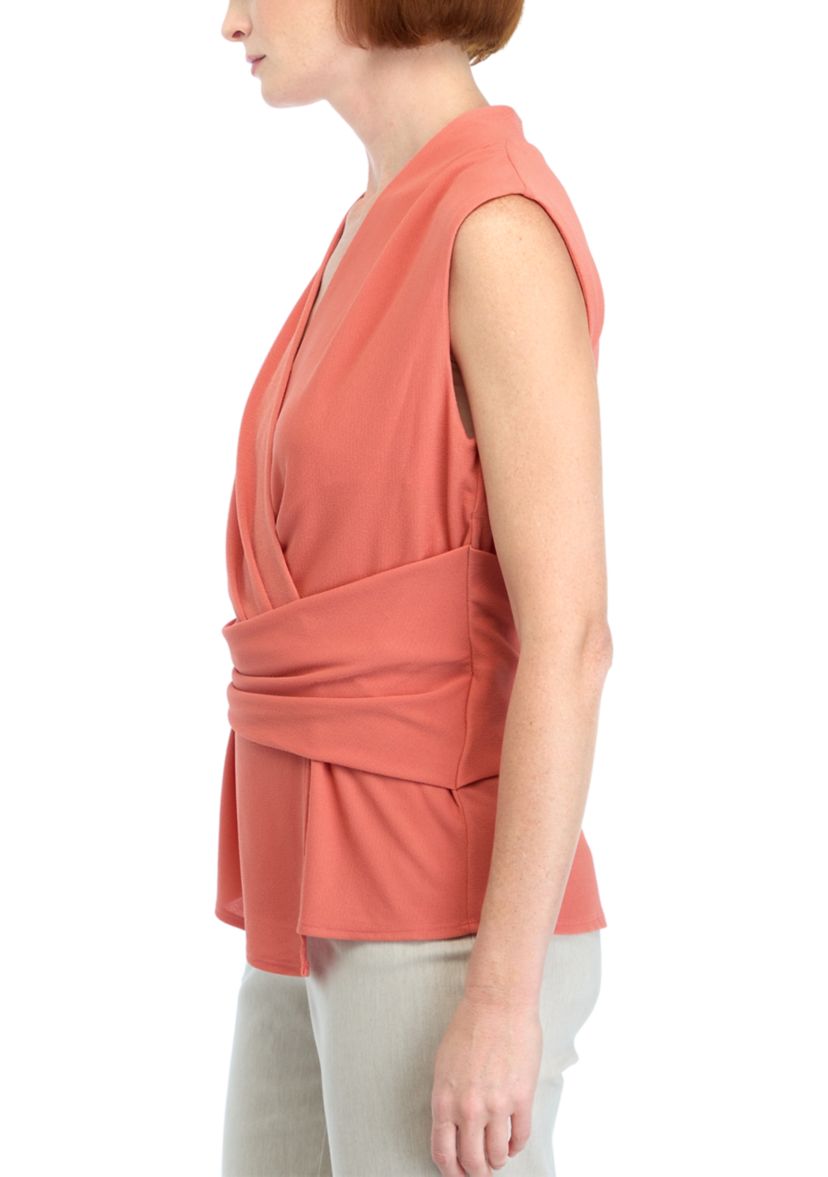 Womens V-Neck Peplum Blouse