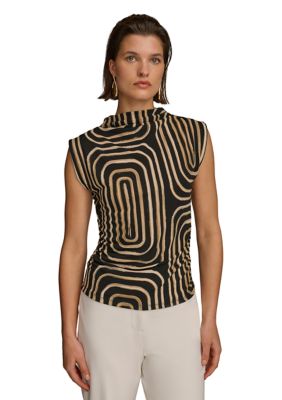 Donna Karan Women's Sleeveless Mock Neck Knit Top -  1100385O45T727G