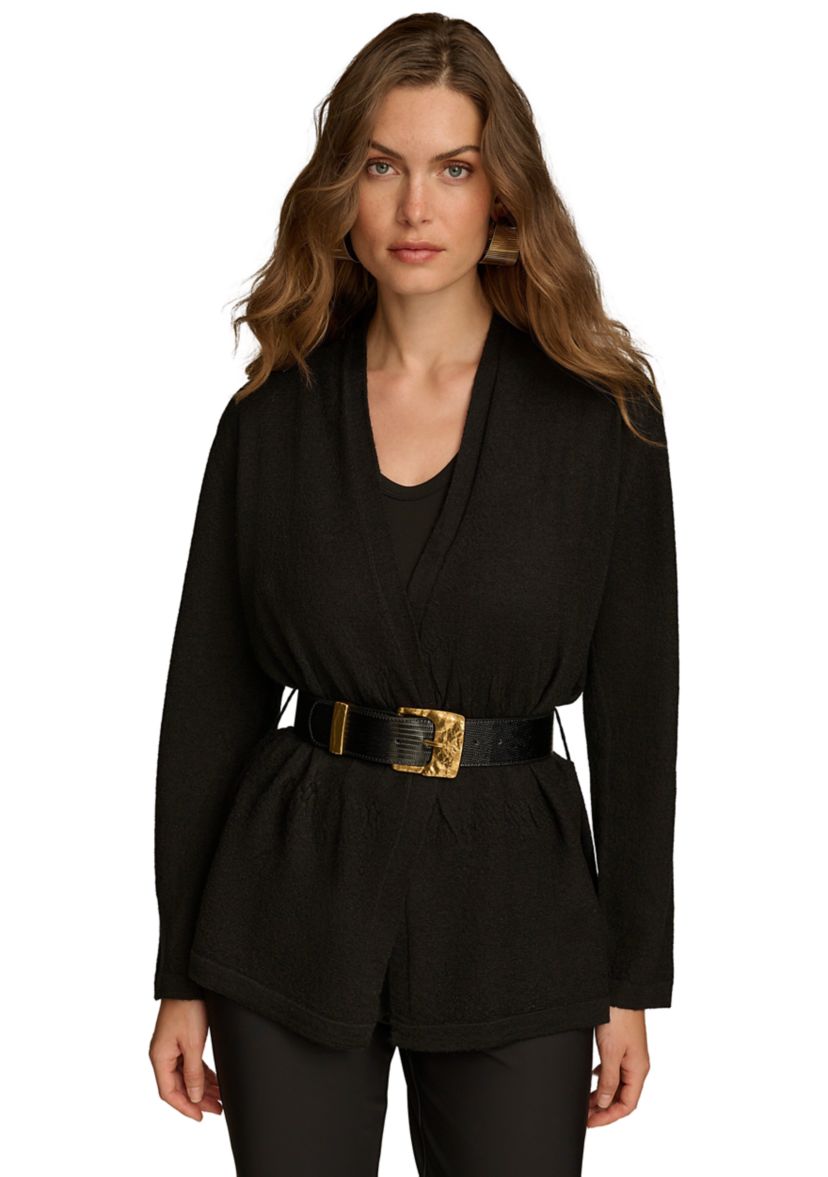 Womens Belted Sweater