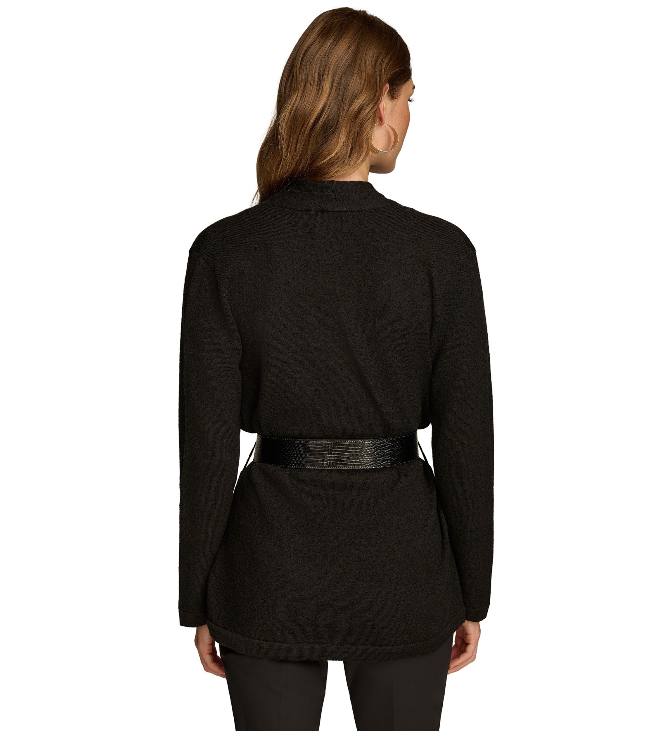 Womens Belted Sweater