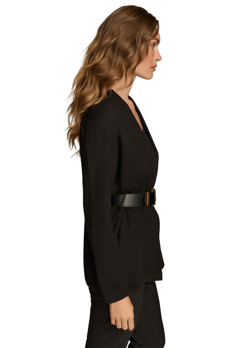 Womens Belted Sweater