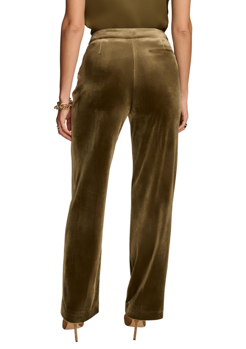 Womens Velvet Wide Leg Pants