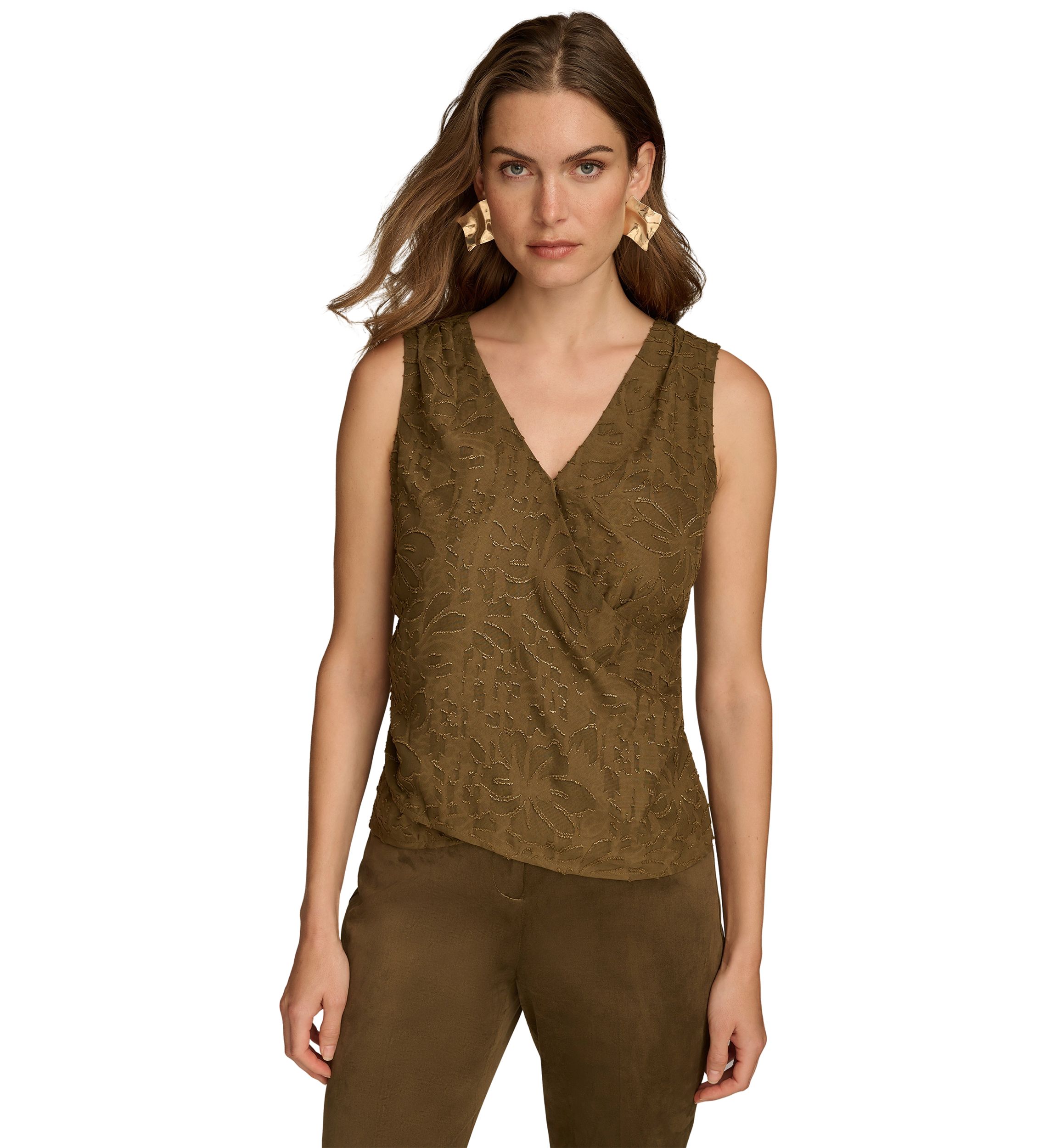 Womens Sleeveless Novelty Blouse