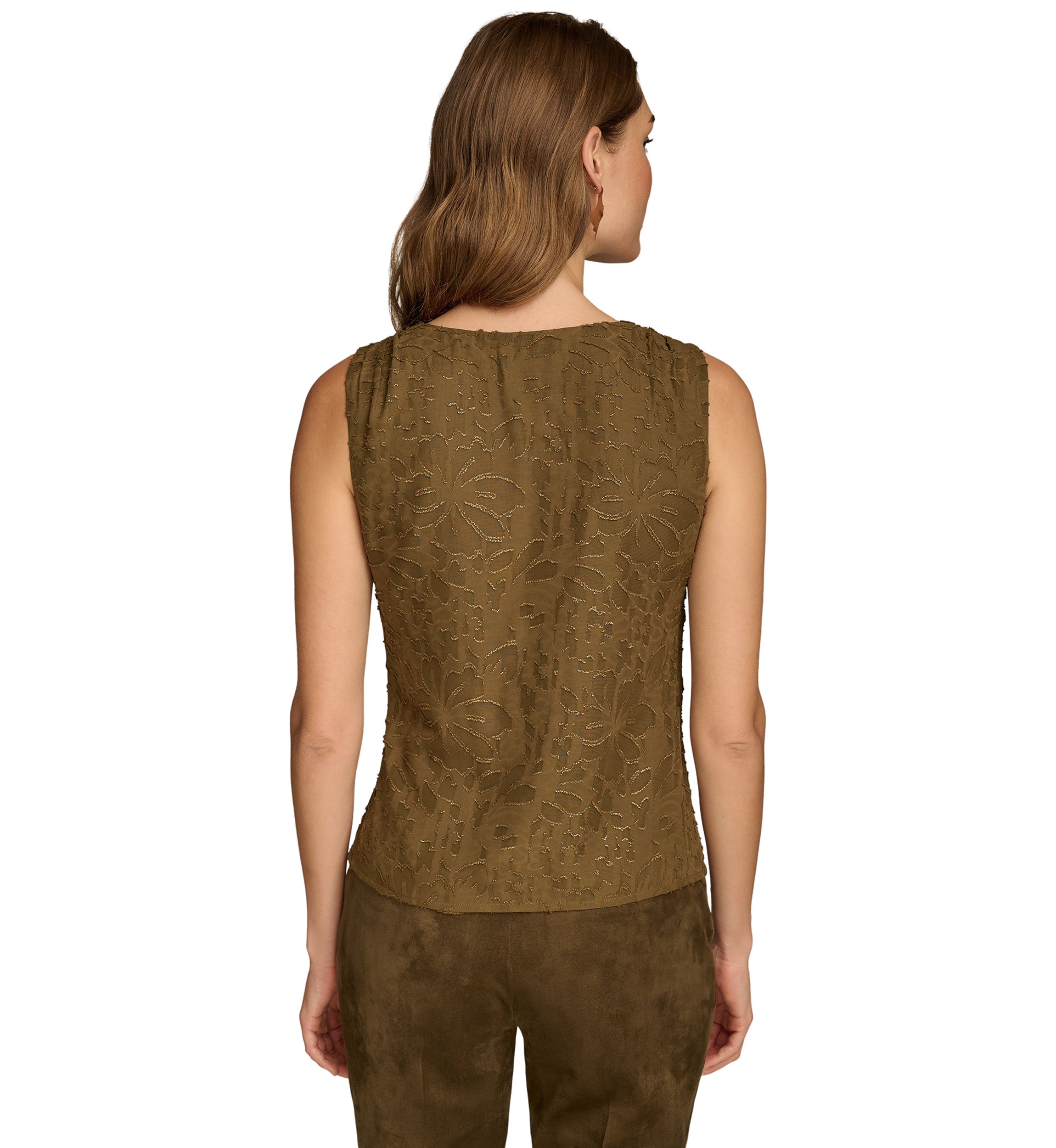Womens Sleeveless Novelty Blouse