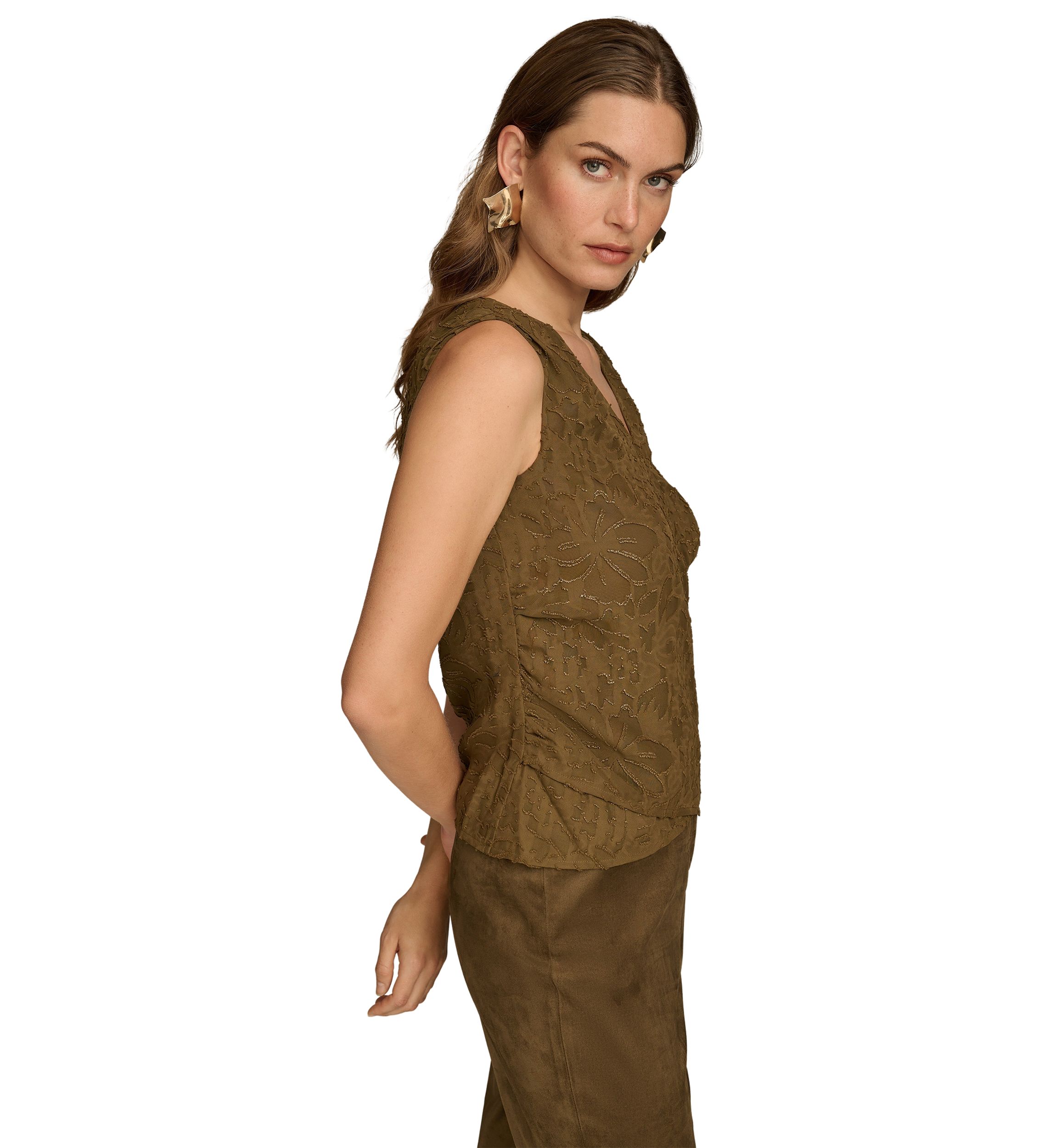 Womens Sleeveless Novelty Blouse