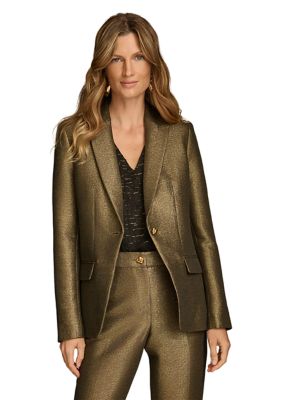 Donna Karan ツイードワンピース ONE SHOULDER BOW JACQUARD BALL GOWN | Donna Karan