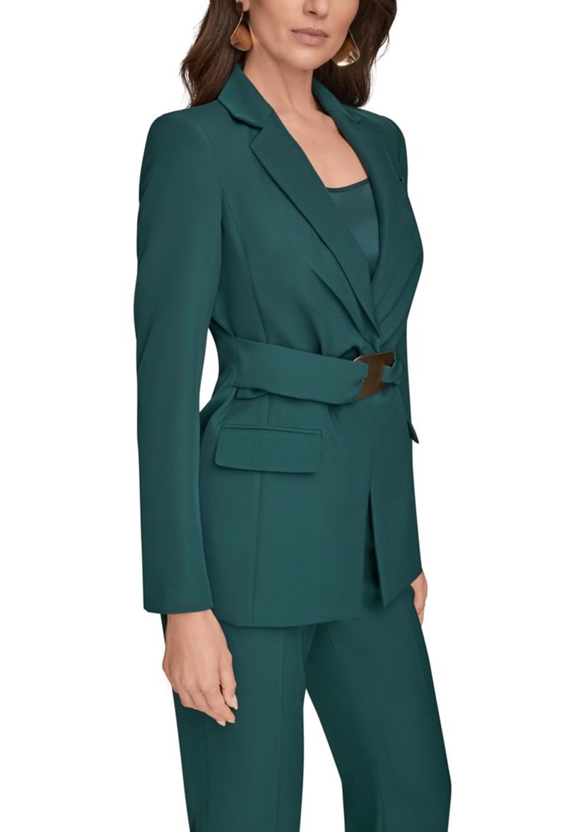 Womens Belted Blazer