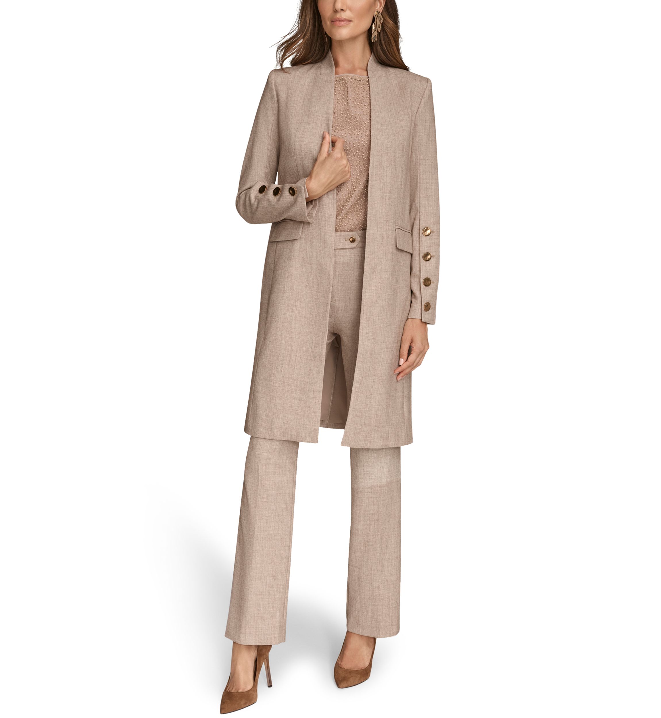 Womens Open Front Topper