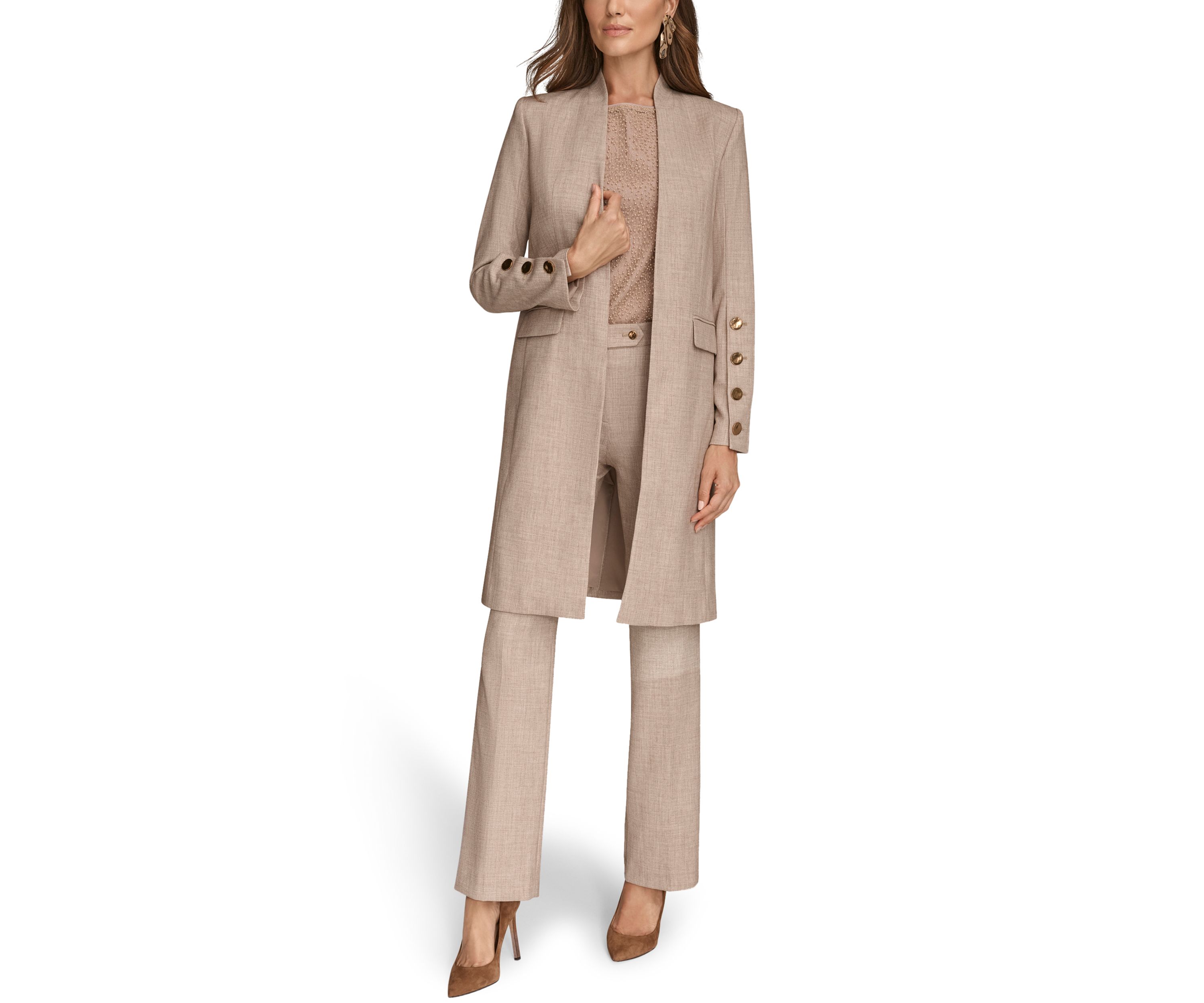 Womens Open Front Topper