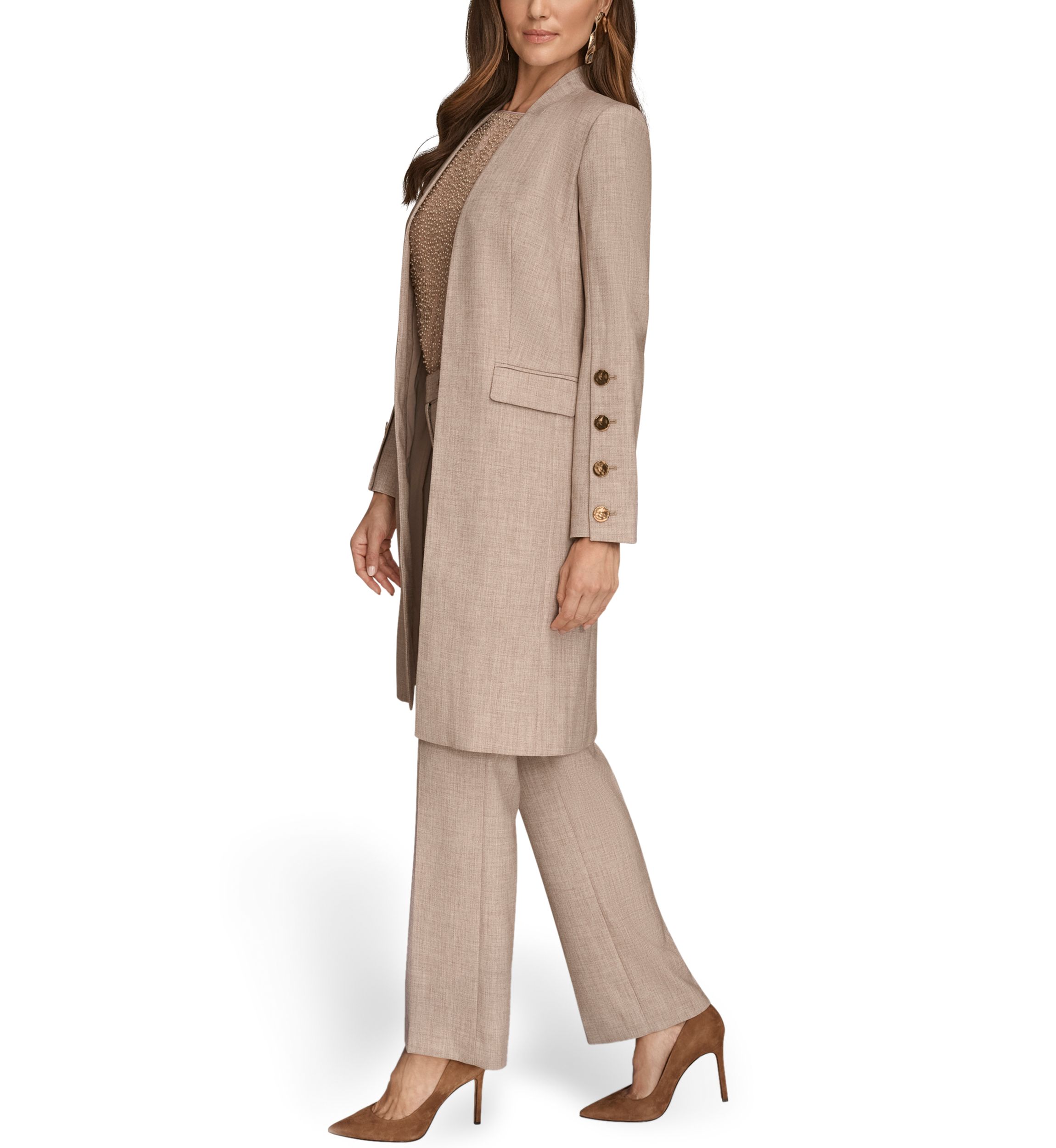 Womens Open Front Topper