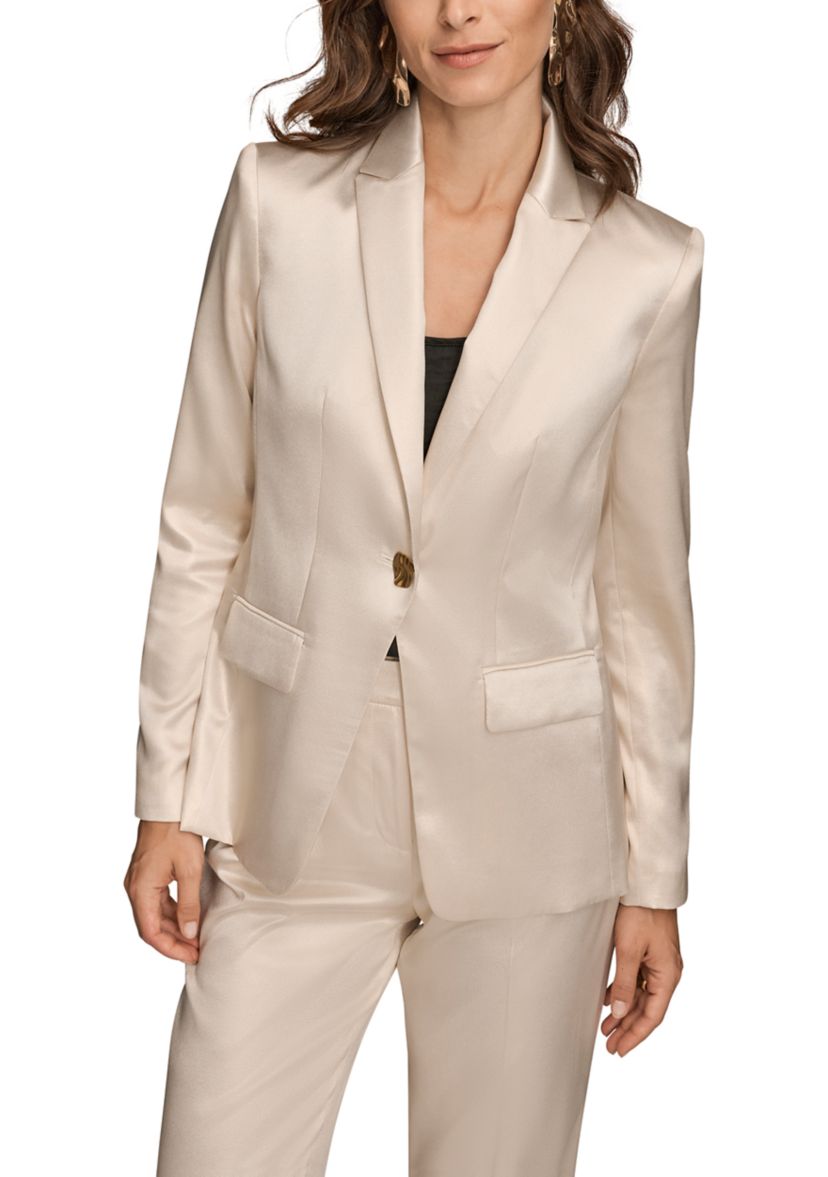 Womens Novelty One Button Jacket