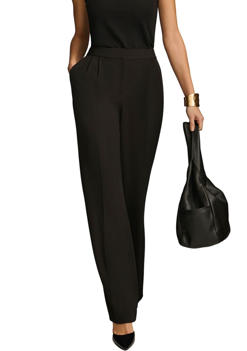 Womens Soft Suiting Wide Leg Pants