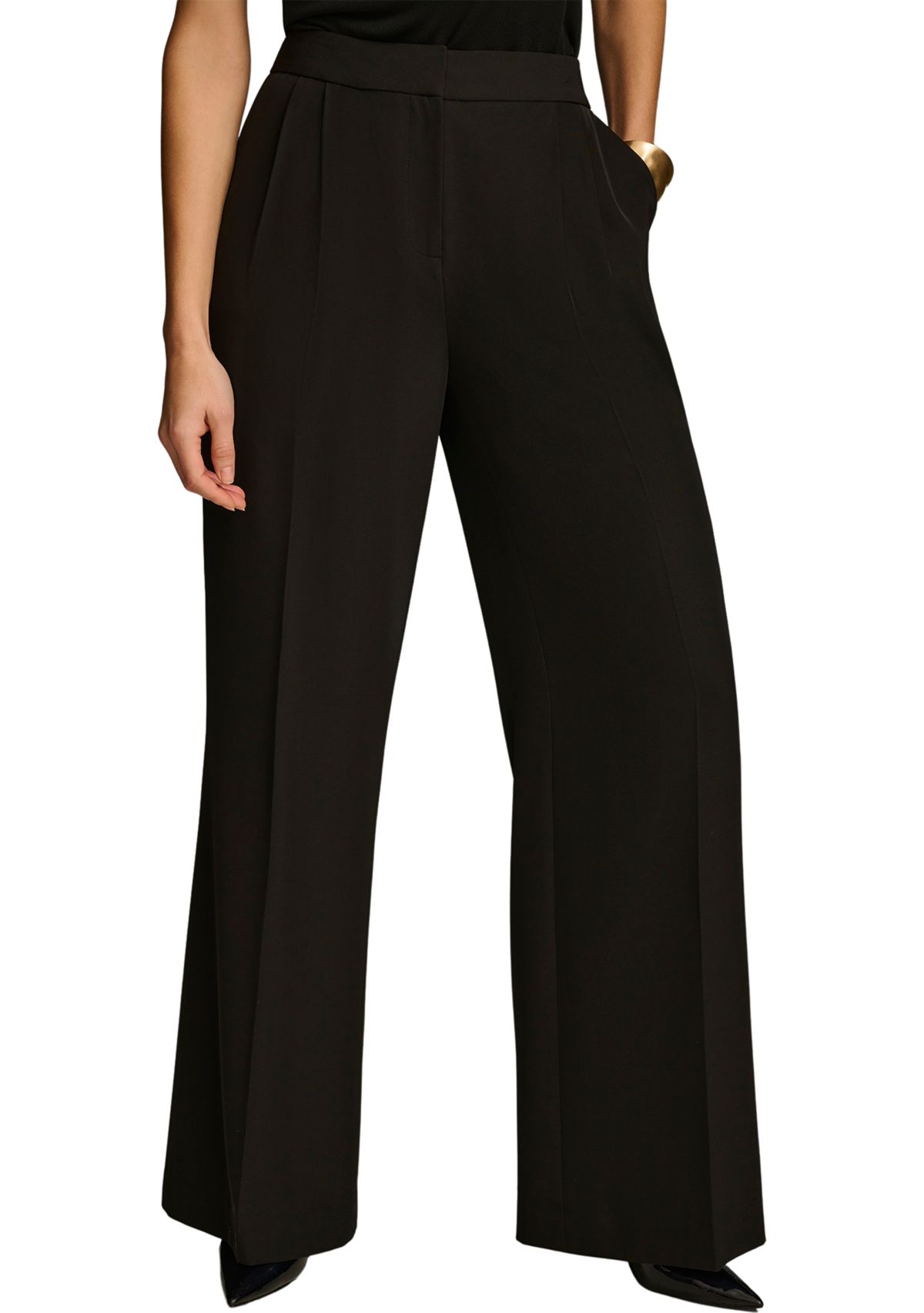 Womens Soft Suiting Wide Leg Pants