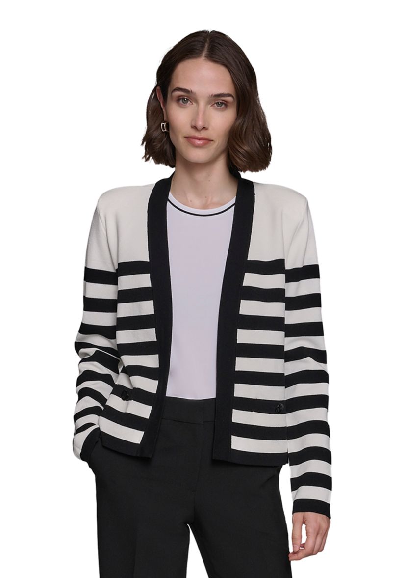Womens Striped Cardigan 