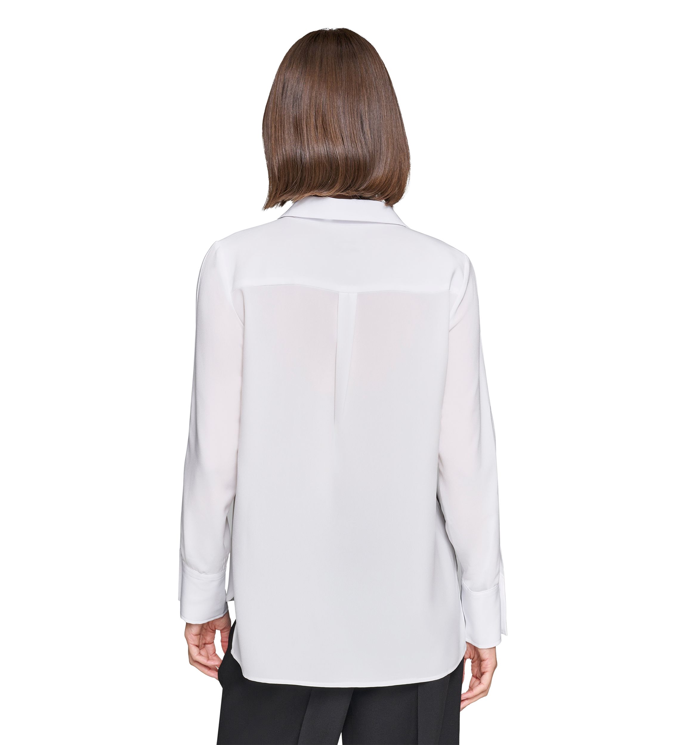 Womens Collared Button Down Blouse