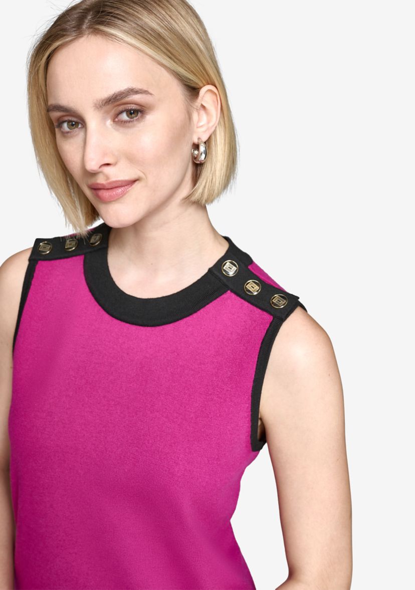Womens Sleeveless Knit Sweater Dress