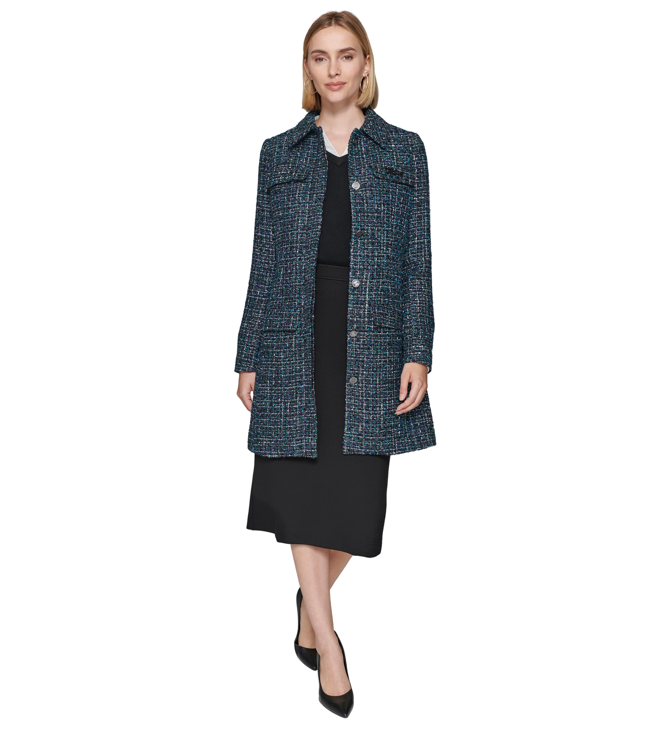 Womens Tweed Topper