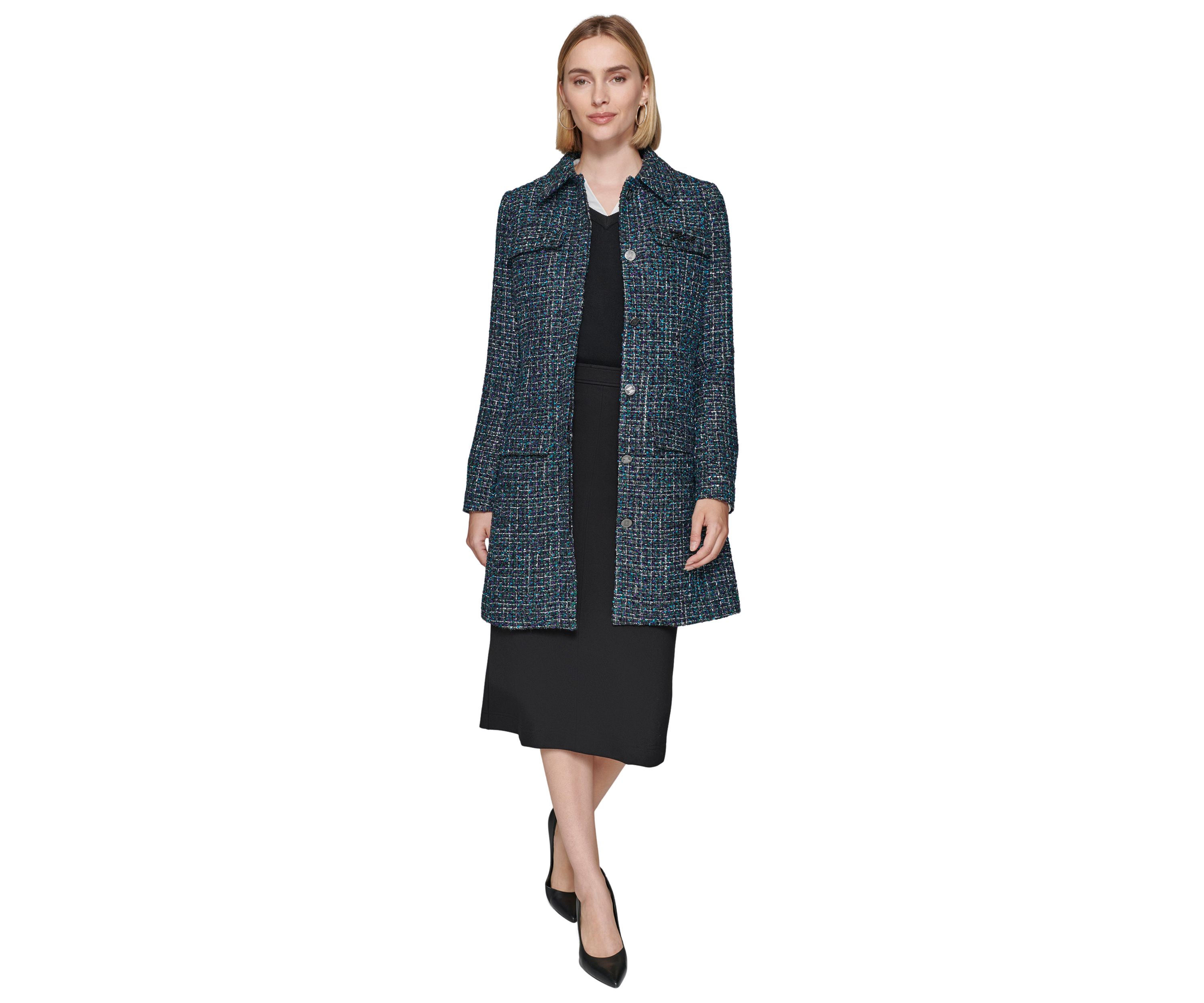 Womens Tweed Topper