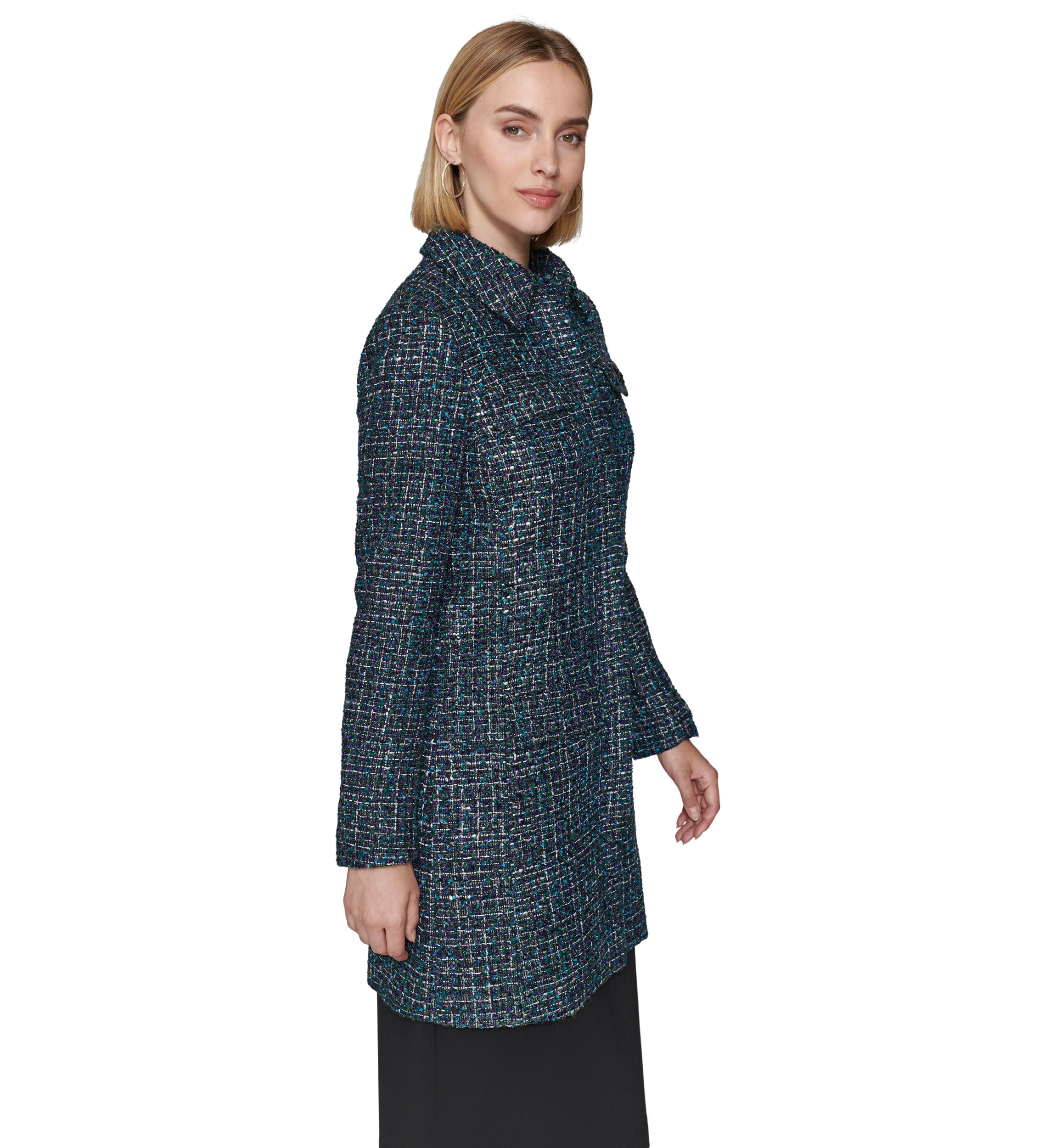 Womens Tweed Topper