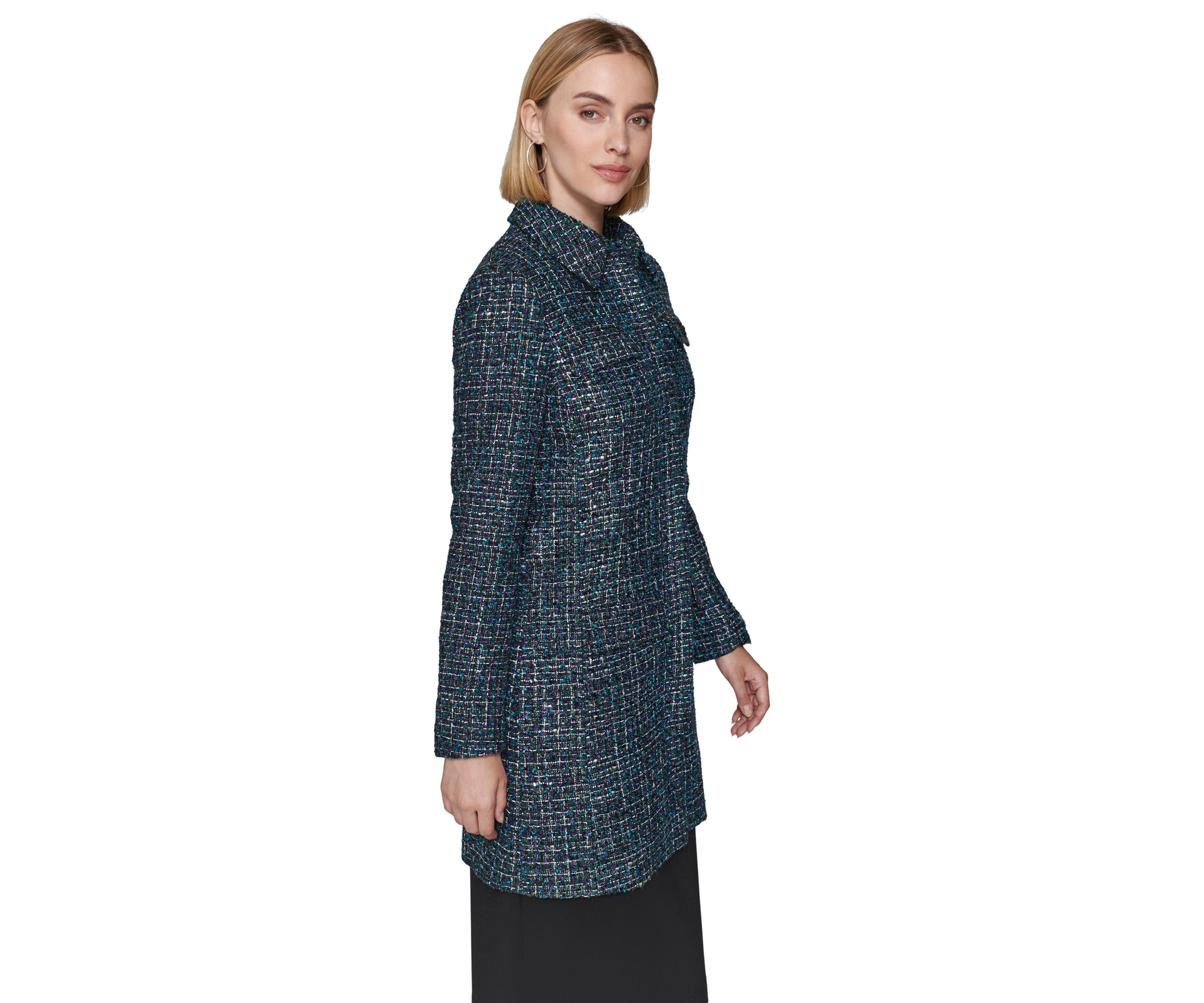 Womens Tweed Topper