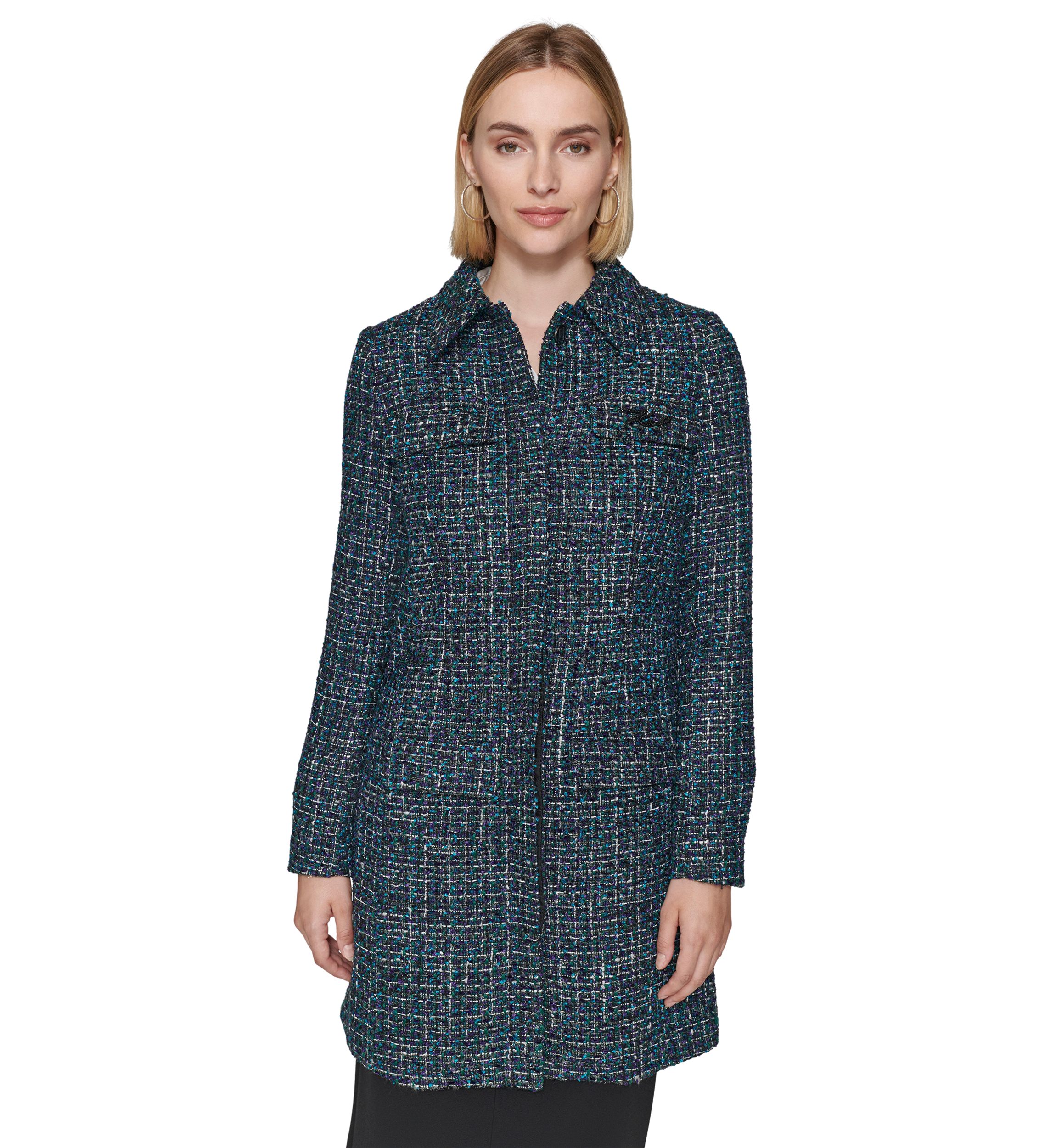Womens Tweed Topper