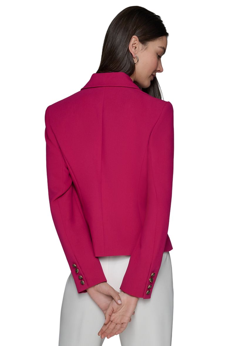 Womens One Button Cropped Jacket