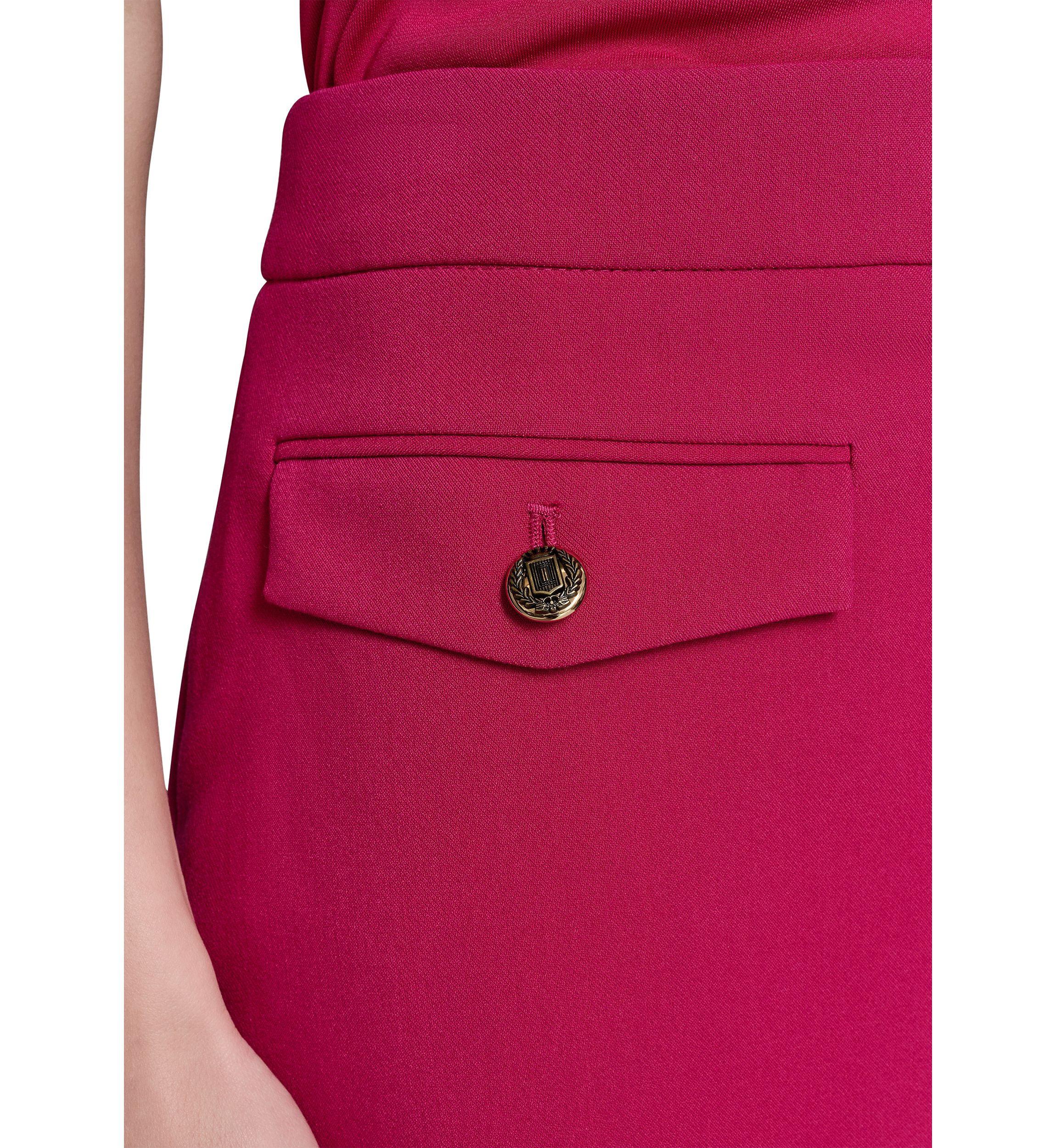 Womens Mini Skirt with Button Detail