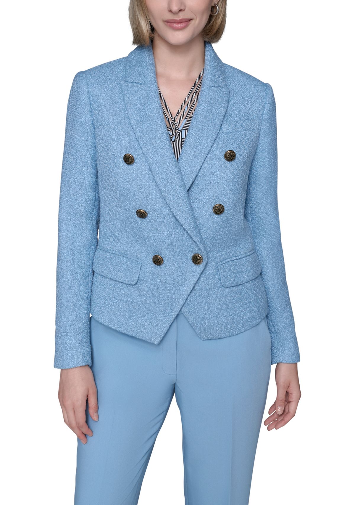 Womens Tweed Double Breasted Jacket 