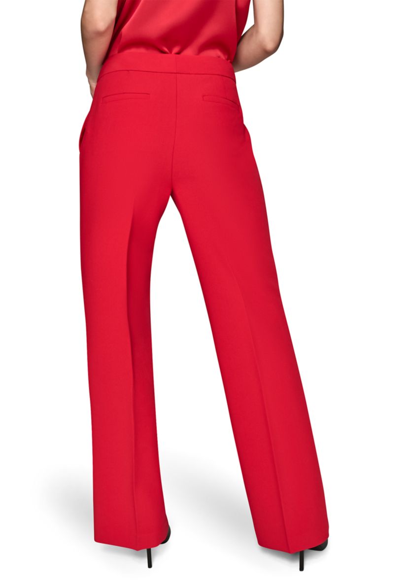 Womens Mid Rise Straight Leg Pants