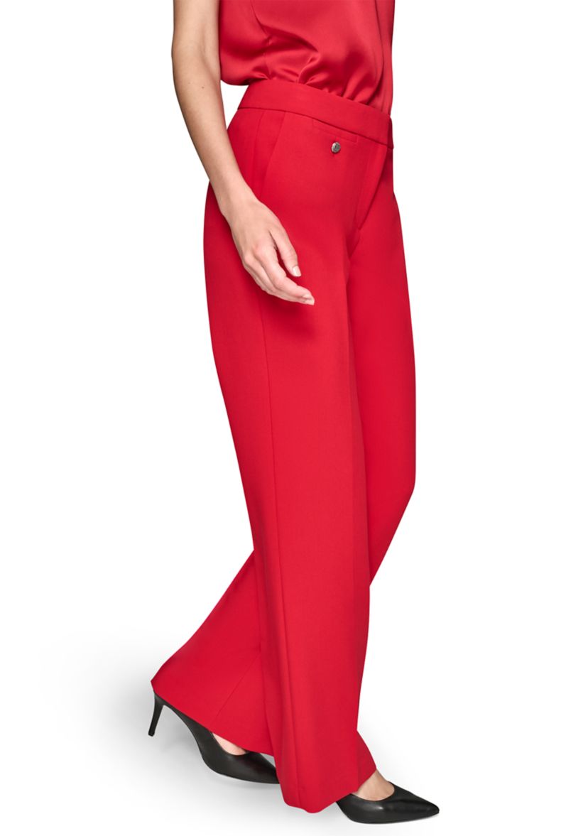 Womens Mid Rise Straight Leg Pants