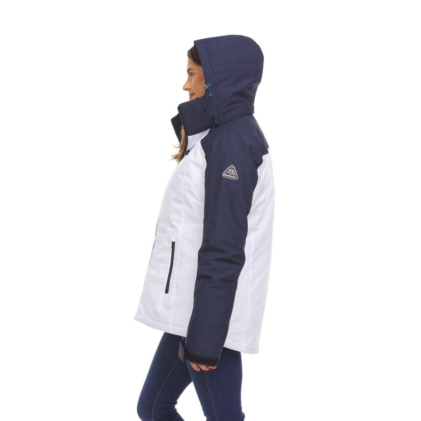 Women’s Ski Jacket 3 in 1 Waterproof Winter Jacket Snow Jacket Windproof Hooded with Inner Warm Puffer Coat (Standard and Plus Size)