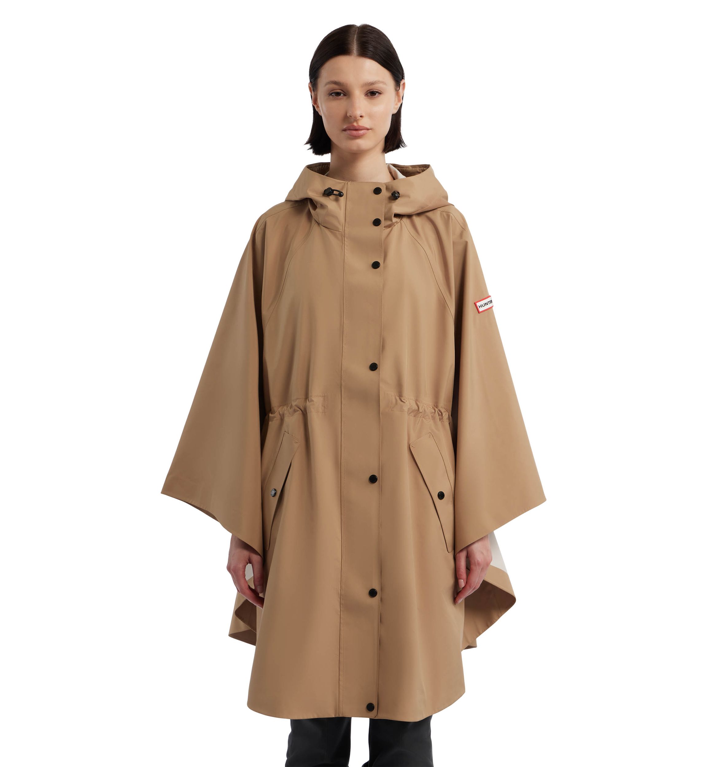 Womens Rose Rain Bonded Novelty Cape