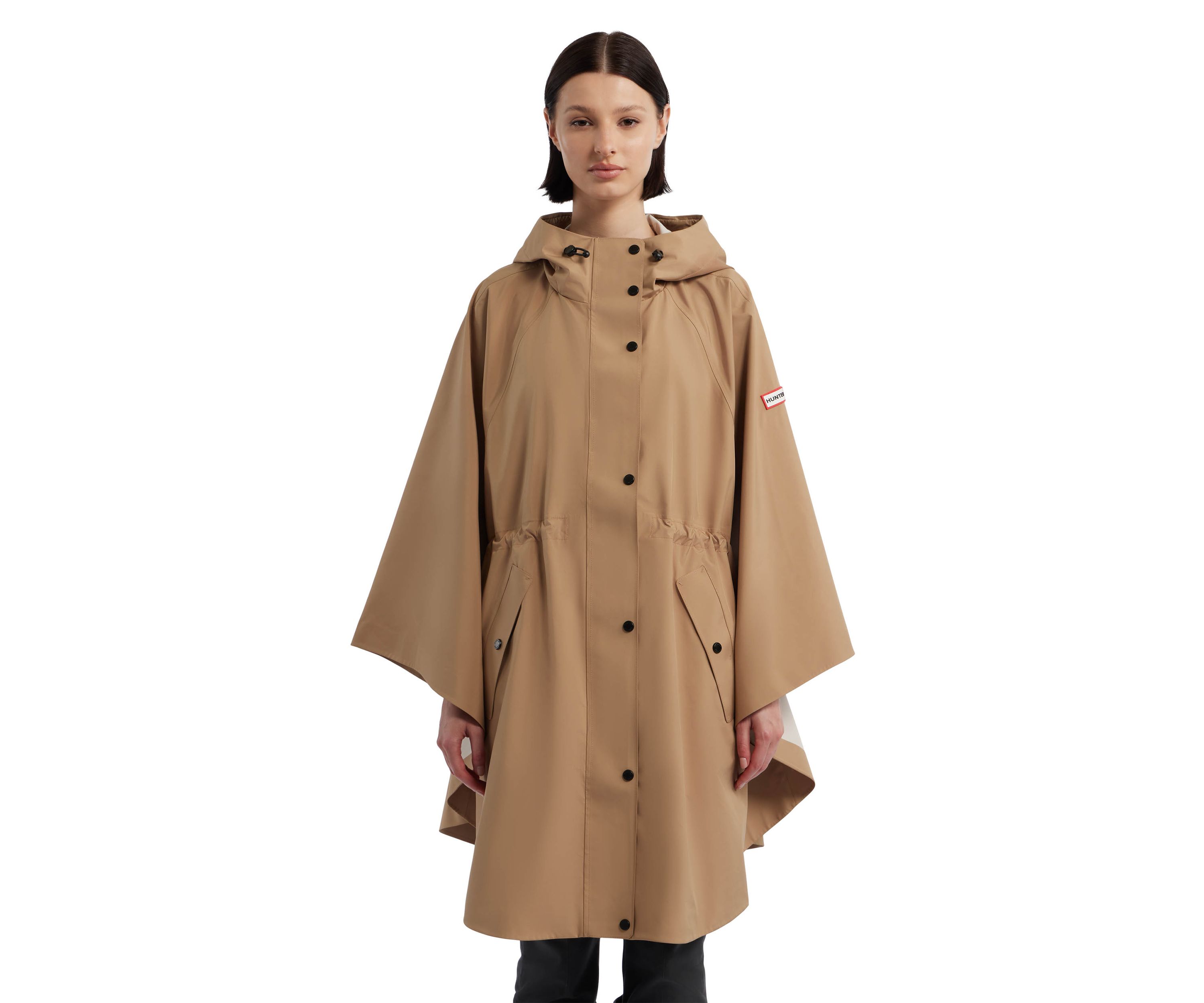 Womens Rose Rain Bonded Novelty Cape