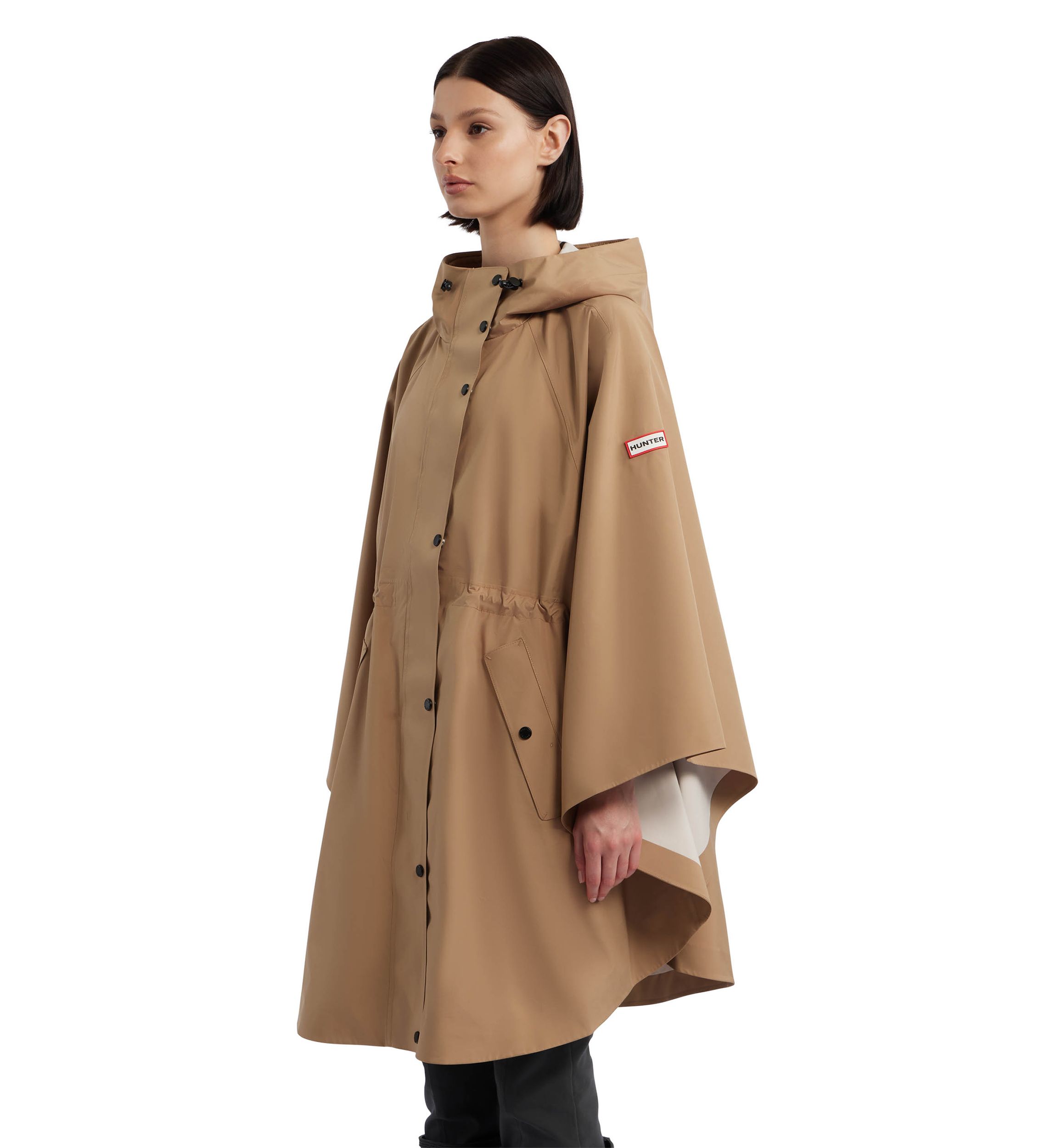 Womens Rose Rain Bonded Novelty Cape