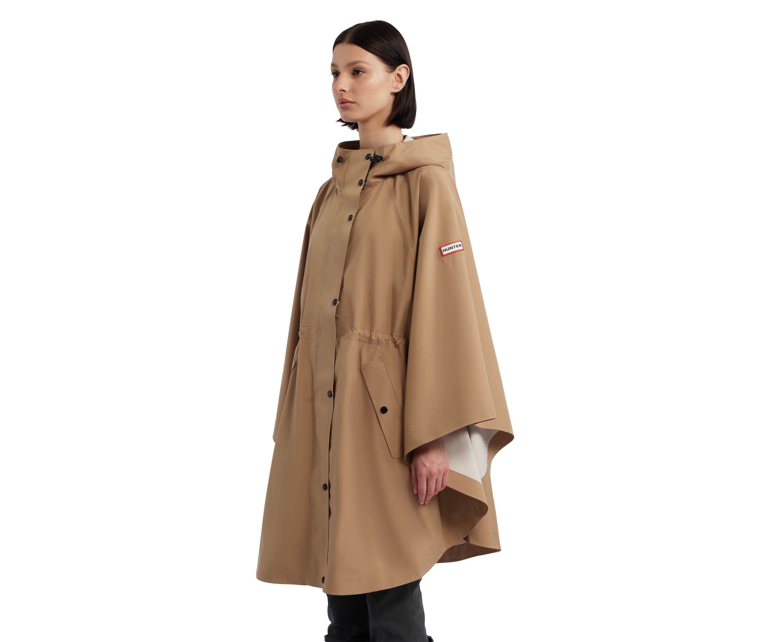 Womens Rose Rain Bonded Novelty Cape