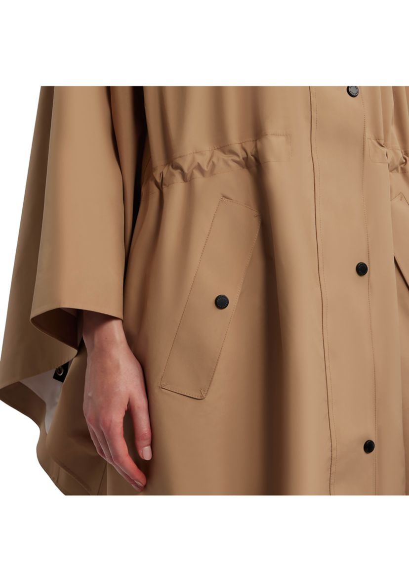 Womens Rose Rain Bonded Novelty Cape