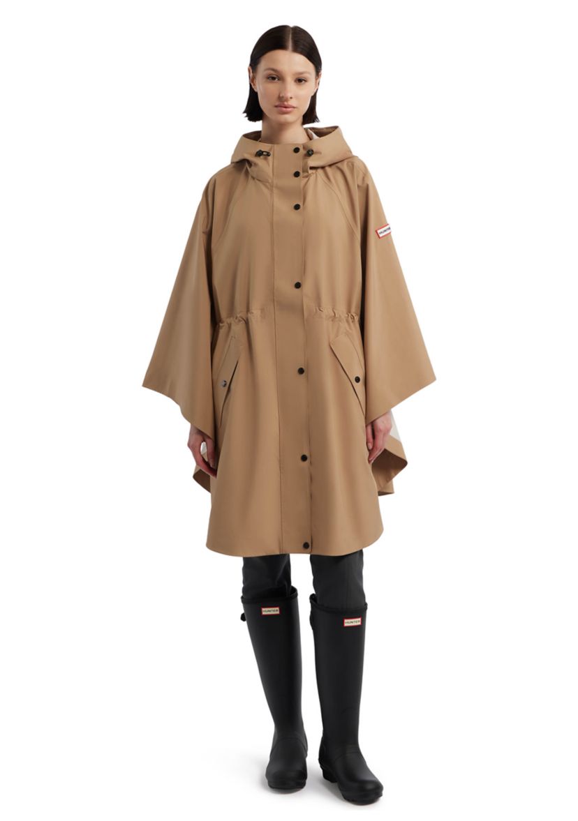 Womens Rose Rain Bonded Novelty Cape